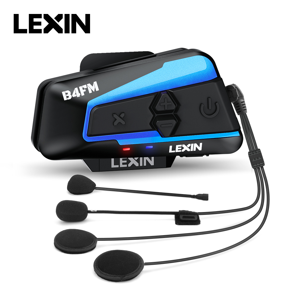 Full Face Motorcycle Helmet With Bluetooth - Lexin-B4FM-X Motocicleta Intercom, Bluetooth Capacete Headsets,