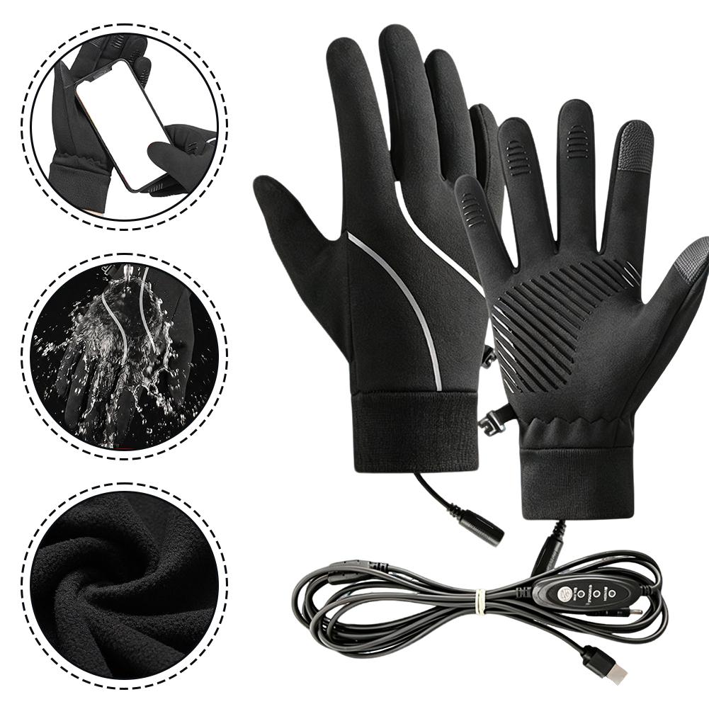 Riding Gear - Luvas aquecidas recarregáveis, com forro de