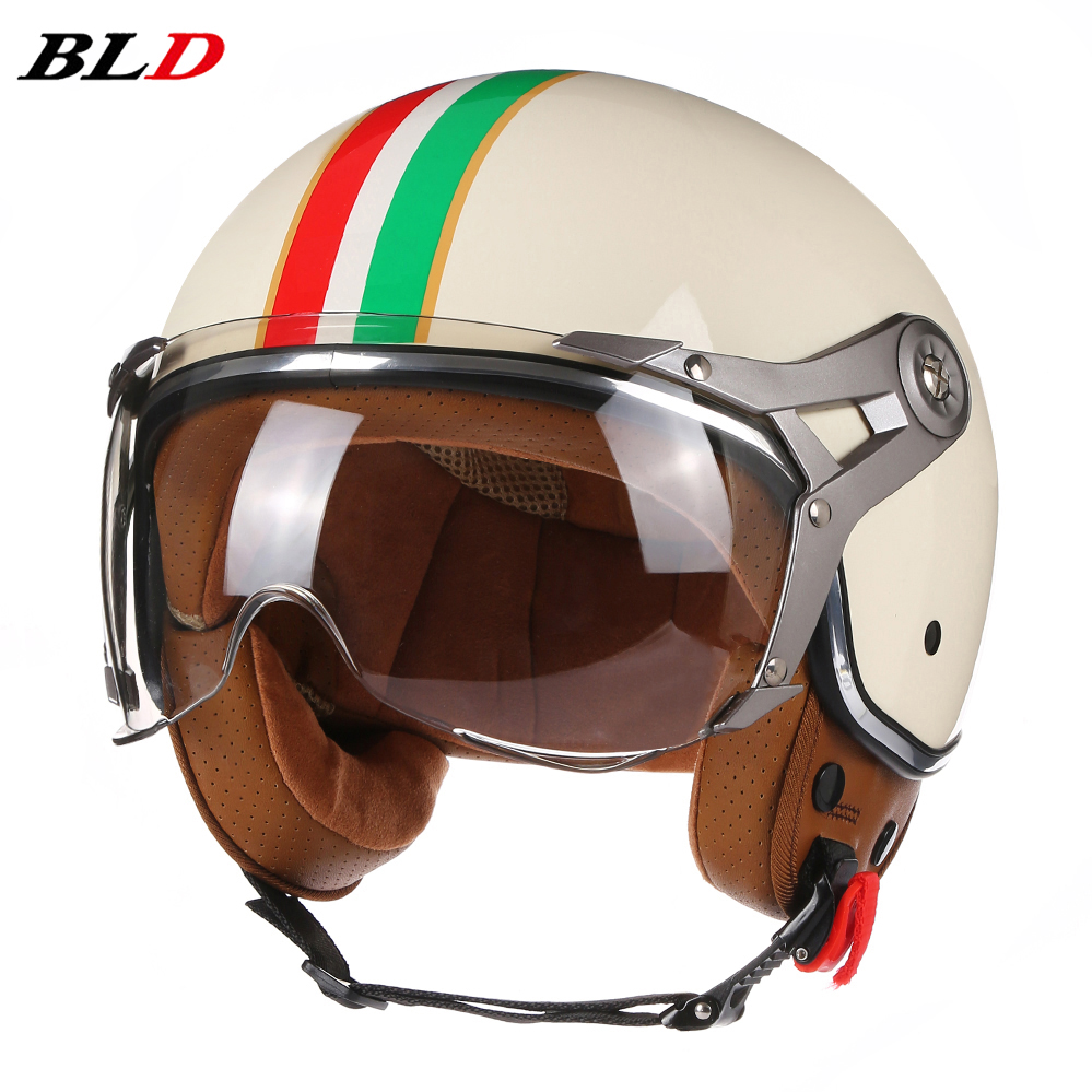 Vintage Open Face Retro Helmet - Vintage tt & cocascos capacete da