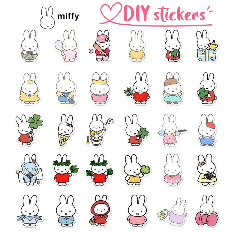 Atv Parts - Adesivos Criativos Miffy de Alto Valor