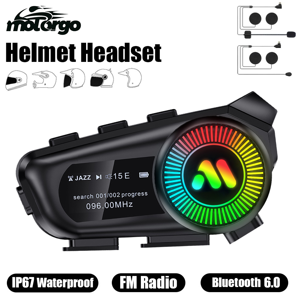 Full Face Motorcycle Helmet With Bluetooth - Bluetooth capacete da motocicleta fones de