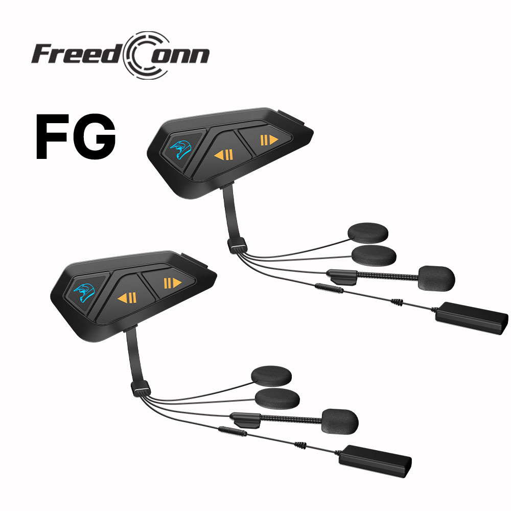 Universal Motorcycle Helmet Intercom Headset - FreedConn Group Motocicleta Intercom Capacete Fones