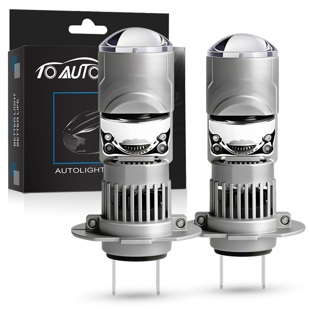 Universal Motorcycle Led Headlight Projector - Lente Projetora de Farol LED H7