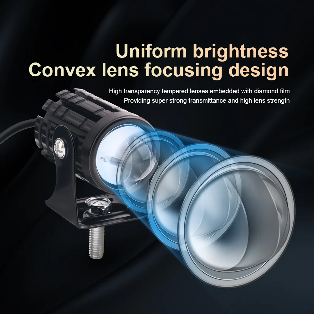 Universal motocicleta led faro - Universal Motorcycle Led Headlight Projector avaliação e preço