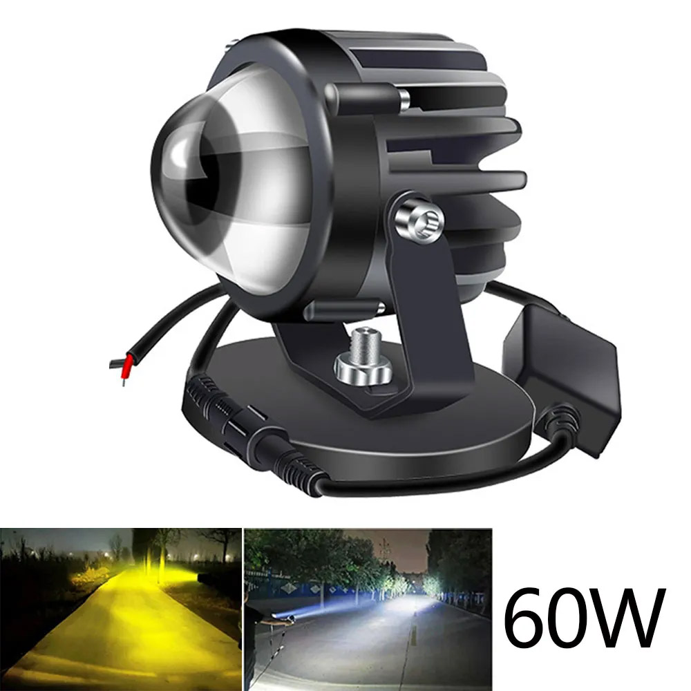 Projetor de motocicleta luz la - Universal Motorcycle Led Headlight Projector avaliação e preço