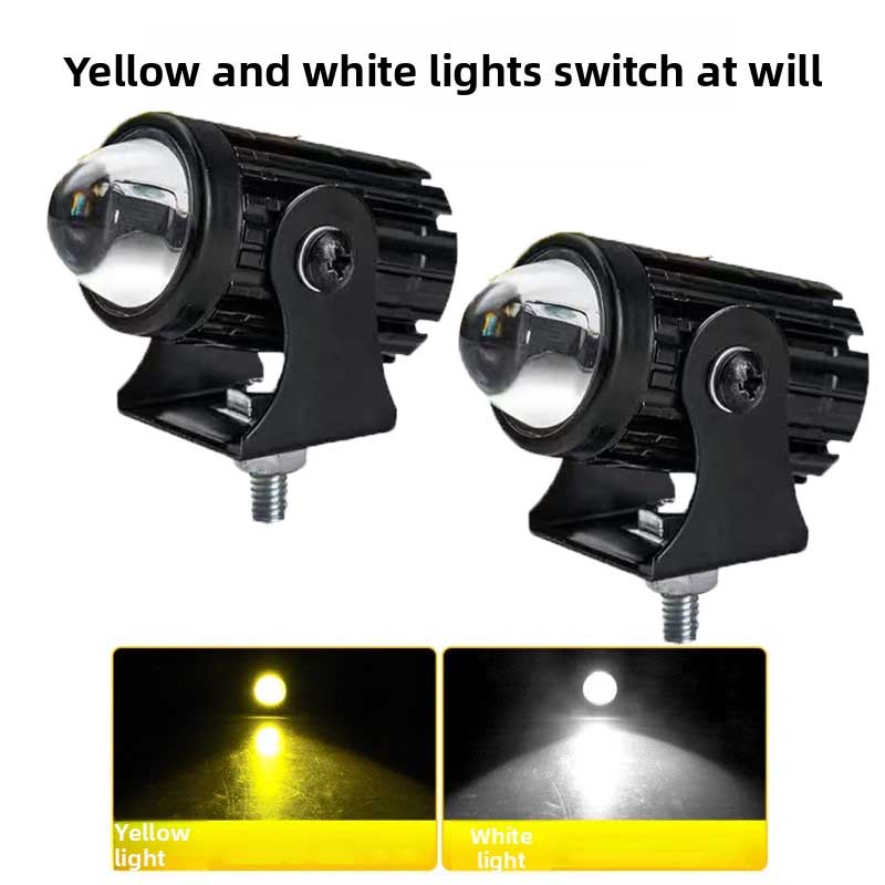 1PCS/2PCS Farol LED Universal  - Universal Motorcycle Led Headlight Projector avaliação e preço