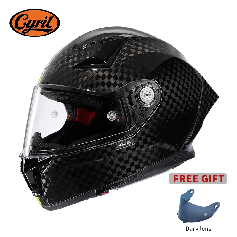 Unissex leve de fibra carbono  - Carbon Fiber Lightweight Motorcycle Helmet avaliação e preço