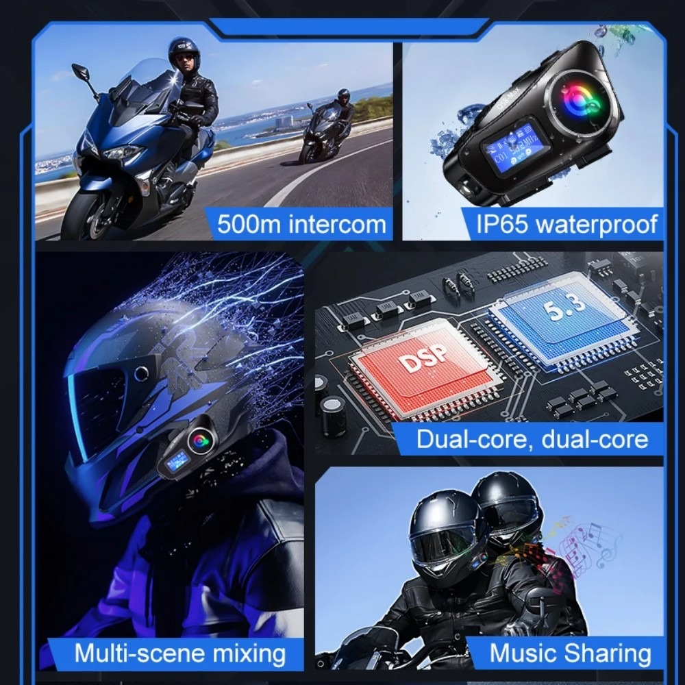 Intercomunicador para capacete - Full Face Motorcycle Helmet With Bluetooth avaliação e preço