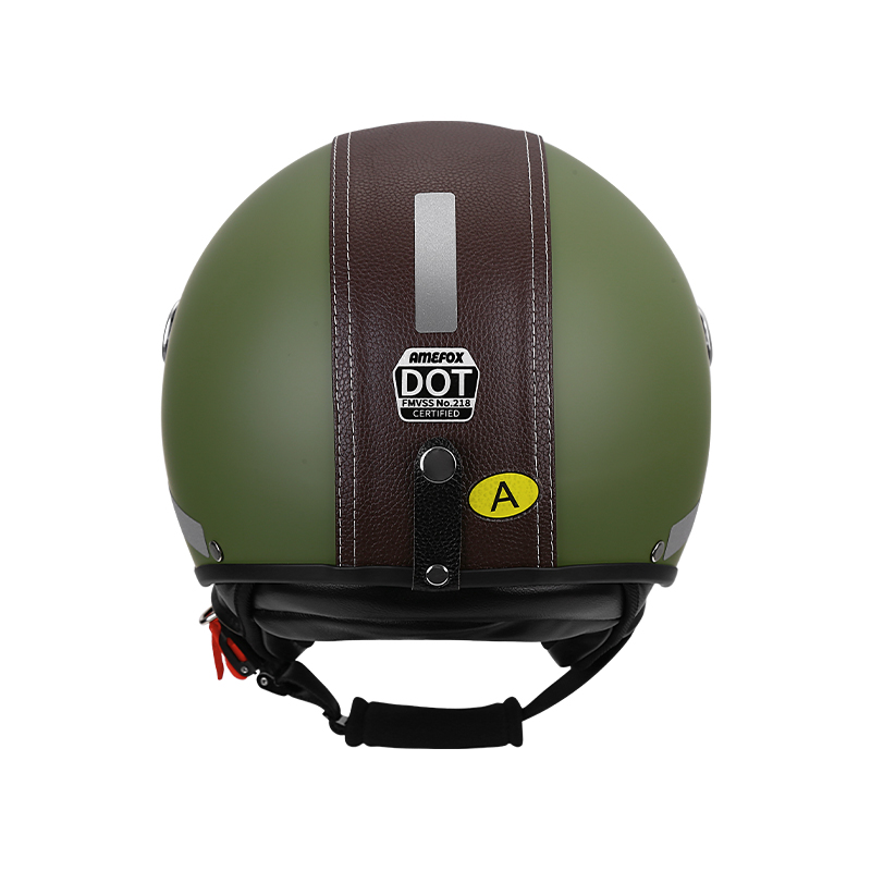 Capacete de Motocicleta Vintag - Vintage Open Face Retro Helmet avaliação e preço
