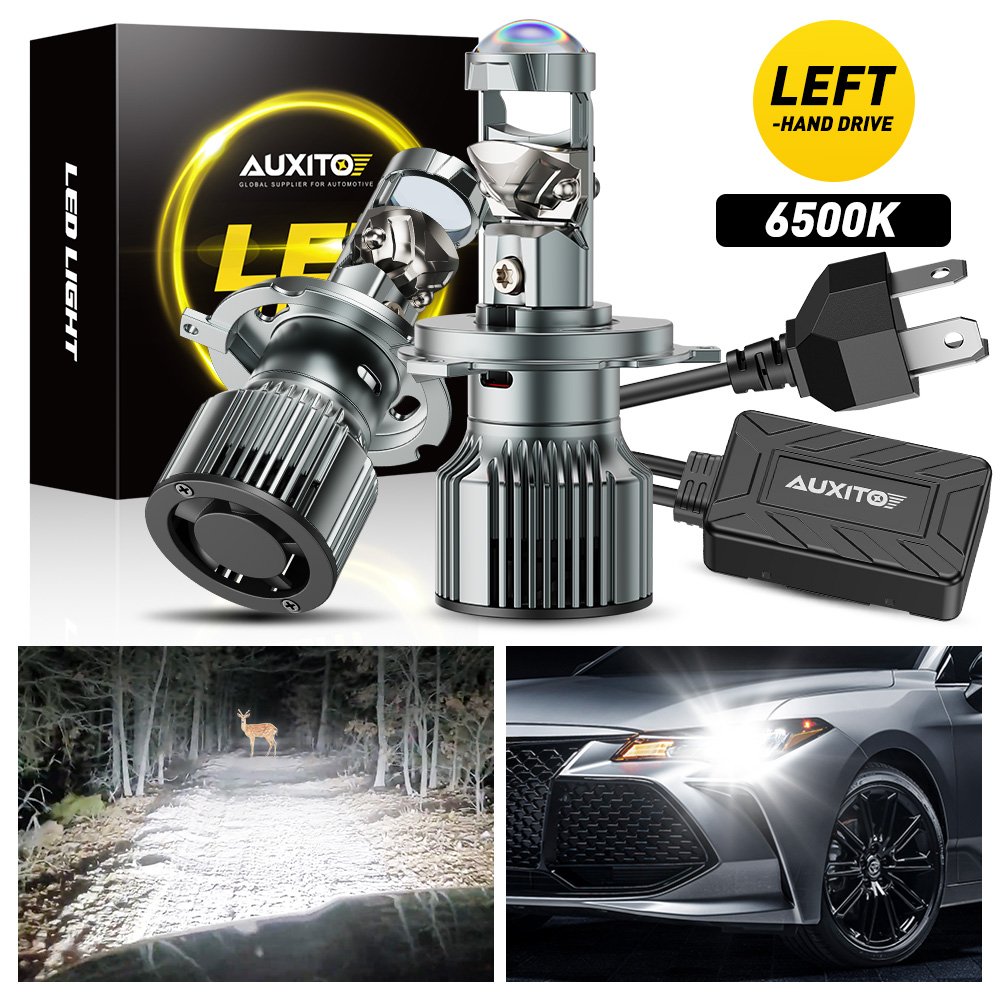 2 Peças AUXITO Canbus H4 LED P - Universal Motorcycle Led Headlight Projector avaliação e preço