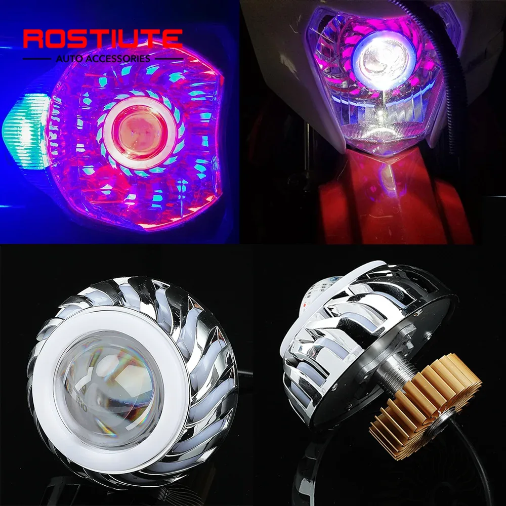 Faróis de motocicleta com olho - Universal Motorcycle Led Headlight Projector avaliação e preço