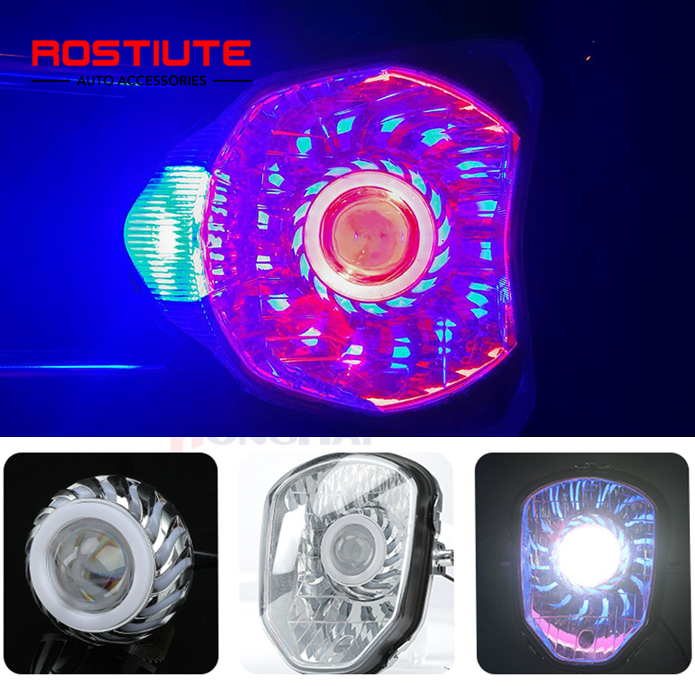 Faróis de motocicleta com olho - Universal Motorcycle Led Headlight Projector avaliação e preço