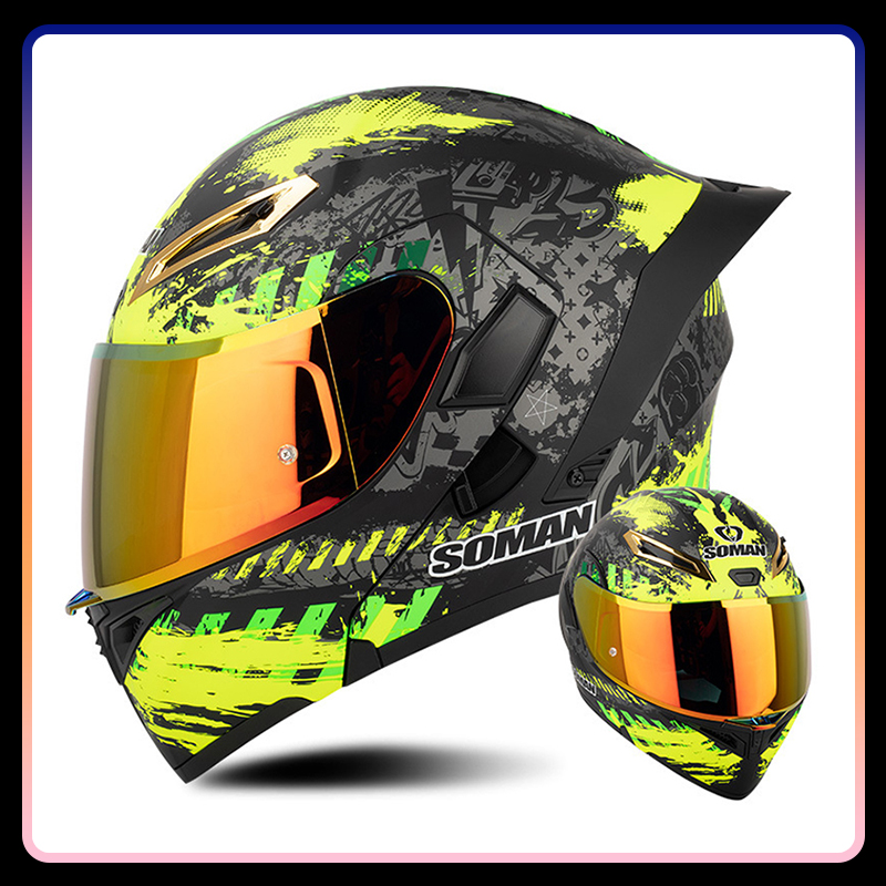 Quatro estações universal flip - Dual Visor Motorcycle Racing Helmet avaliação e preço