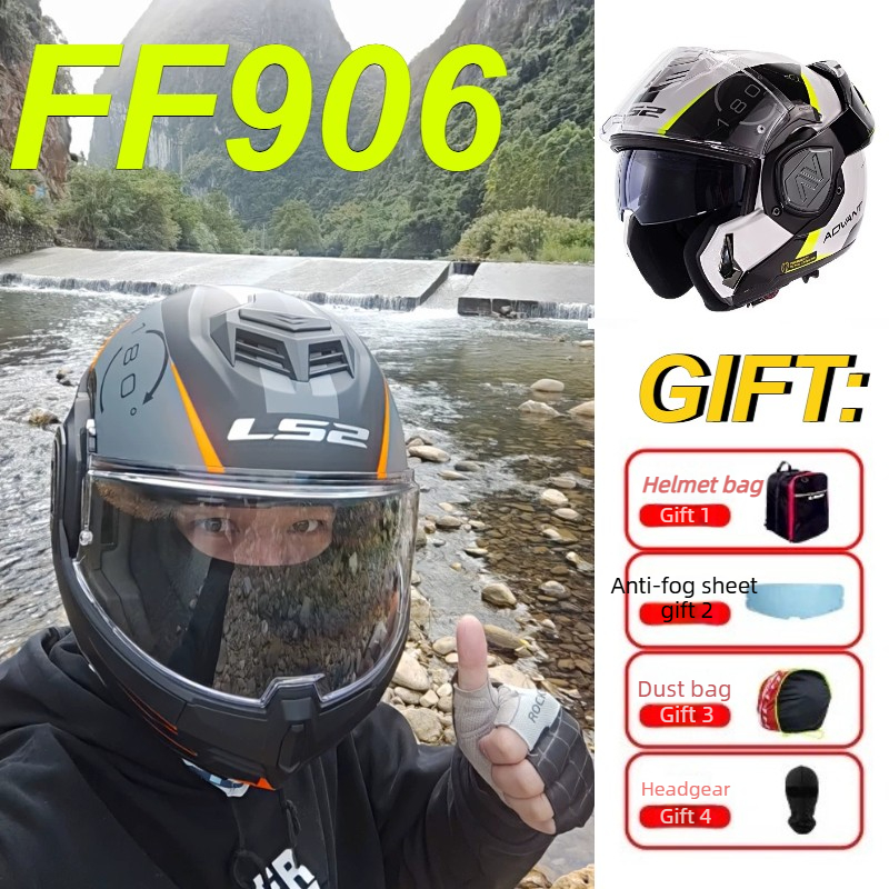 Capacete Modular LS2 FF906 Adv - Modular Flip Up Motorcycle Helmet Dot Approved avaliação e preço