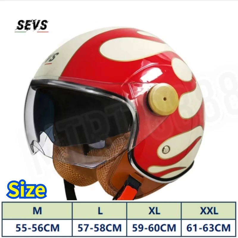 Capacete de Motocicleta Aberto - Vintage Open Face Retro Helmet avaliação e preço
