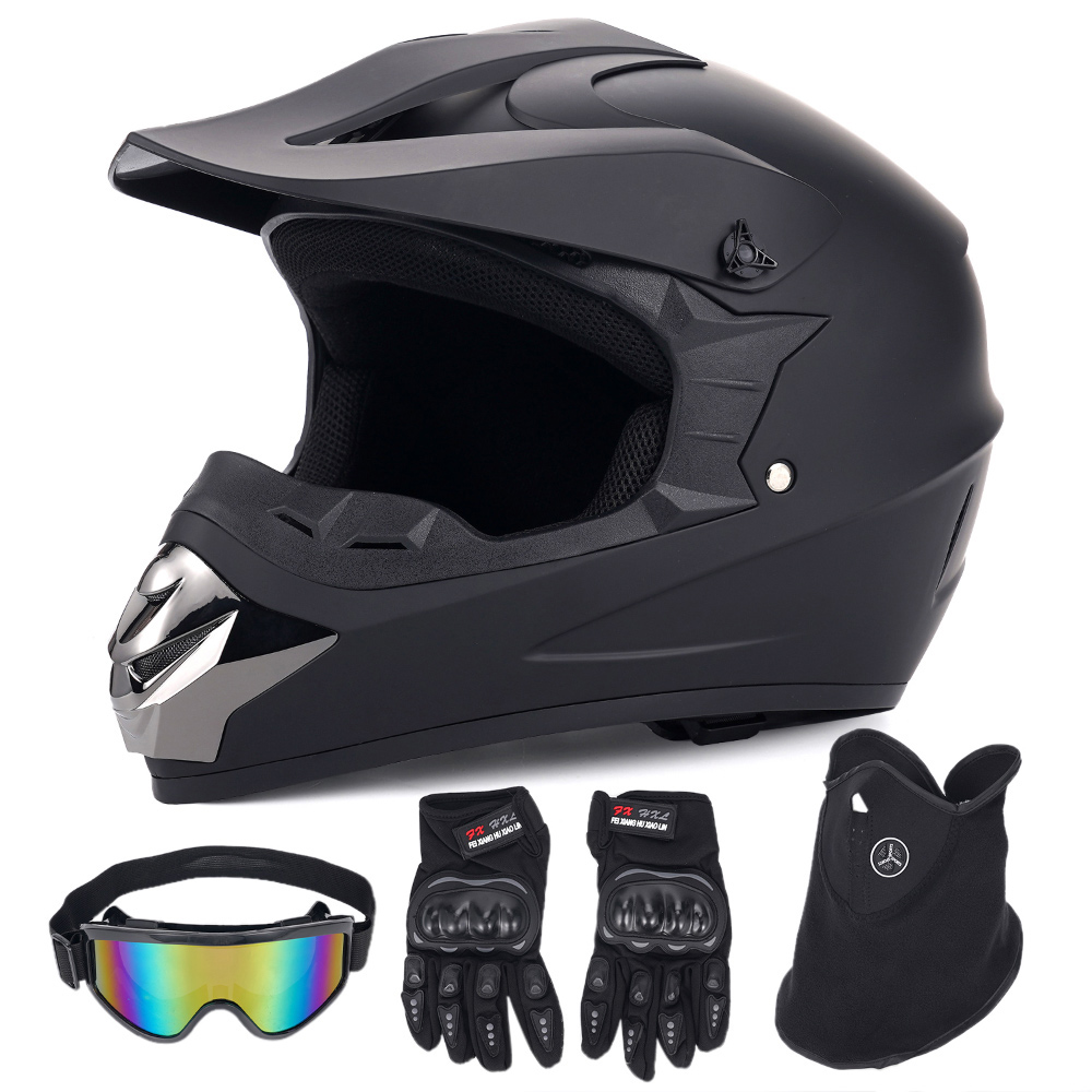 Capacete de Motocicleta Off-Ro - Off Road Motocross Helmet Goggles Set avaliação e preço