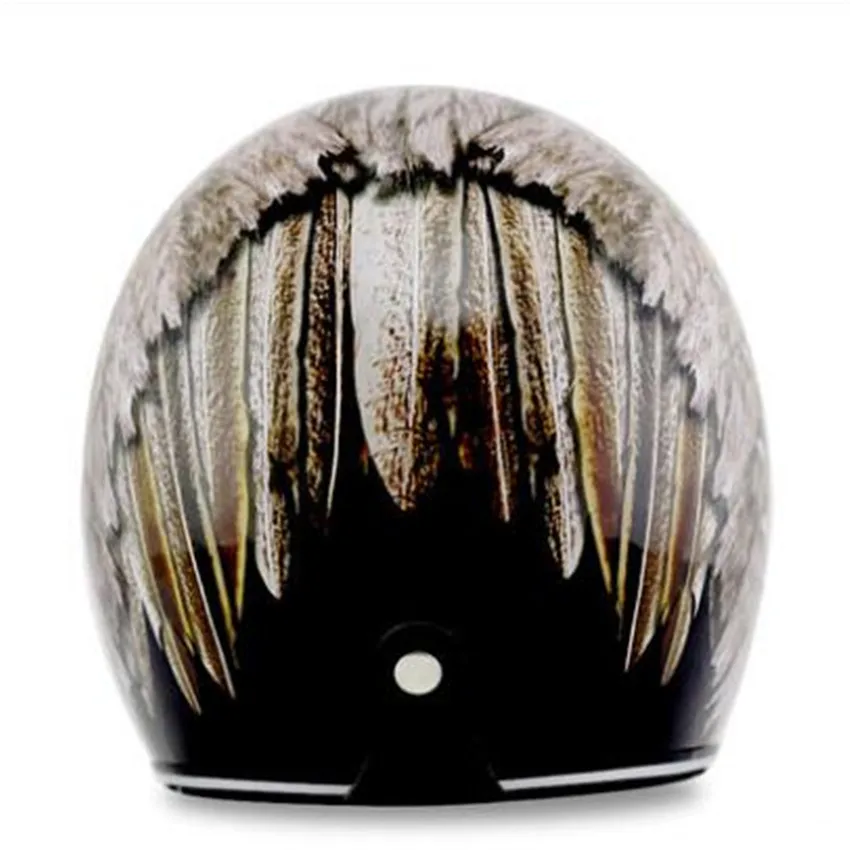 Capacete da motocicleta da car - Vintage Open Face Retro Helmet avaliação e preço