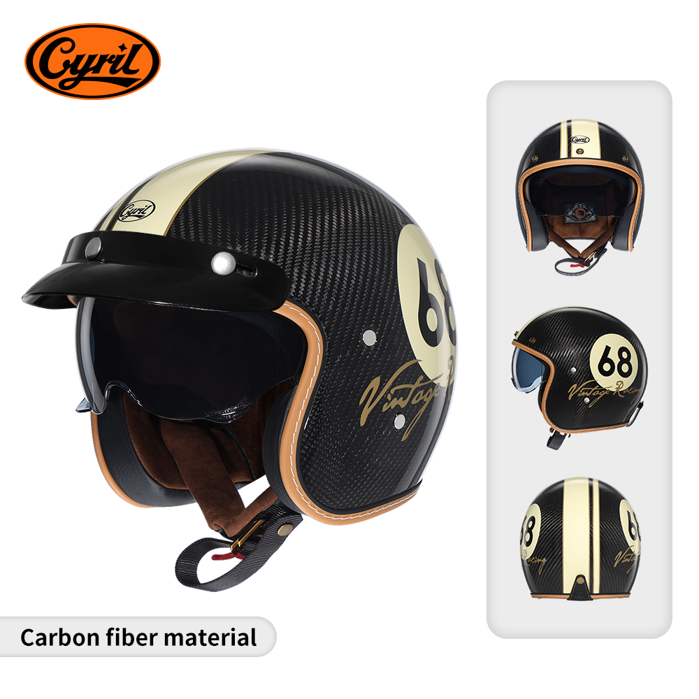 Capacetes de Motocicleta Abert - Carbon Fiber Lightweight Motorcycle Helmet avaliação e preço