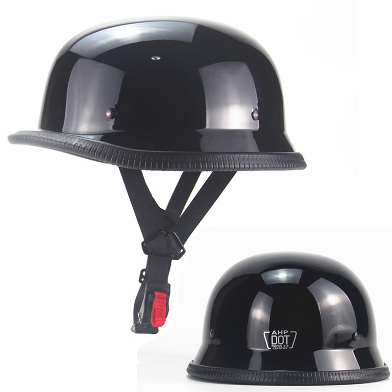 Capacete de motocicleta vintag - Vintage Open Face Retro Helmet avaliação e preço
