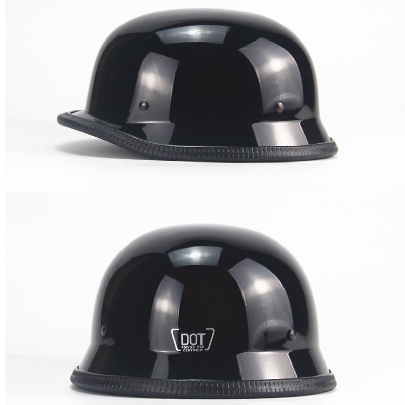 Capacete de motocicleta vintag - Vintage Open Face Retro Helmet avaliação e preço