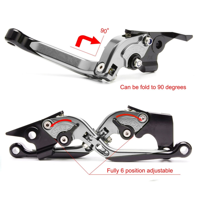 Alavancas de Embreagem e Freio - Cnc Aluminum Adjustable Brake Clutch Levers avaliação e preço