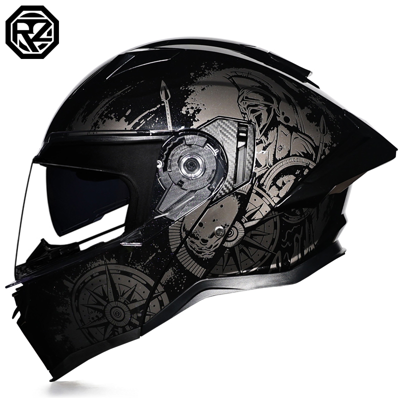 Capacete Modular Rebatível ORZ - Modular Flip Up Motorcycle Helmet Dot Approved avaliação e preço