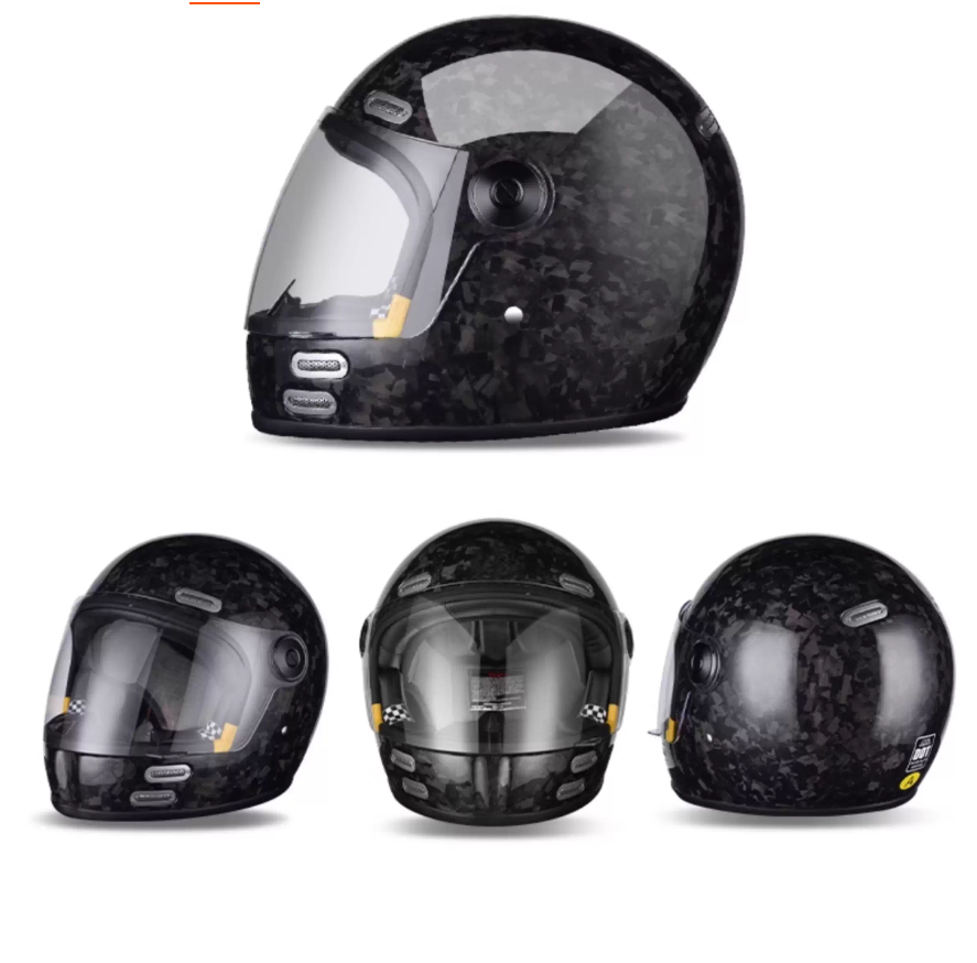 Capacete integral de fibra de  - Carbon Fiber Lightweight Motorcycle Helmet avaliação e preço