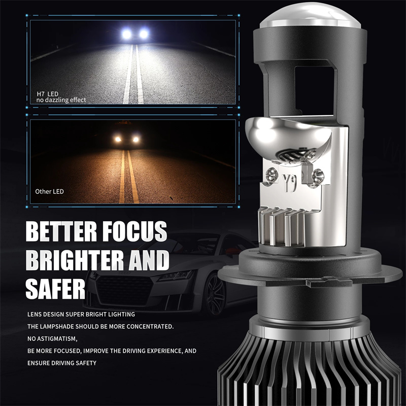 Farol de carro Mini projetor L - Universal Motorcycle Led Headlight Projector avaliação e preço