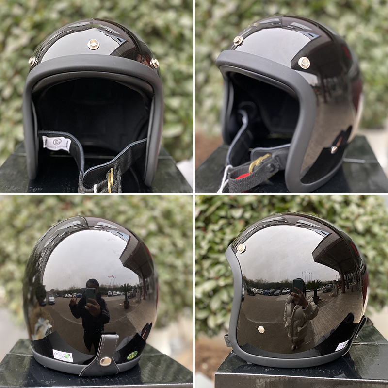 Capacete de Moto TT&COCASCOS J - Vintage Open Face Retro Helmet avaliação e preço
