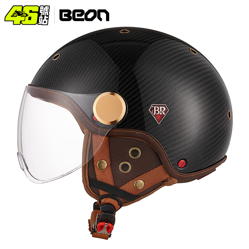 Beon nova chegada br13 verão f - Carbon Fiber Lightweight Motorcycle Helmet avaliação e preço
