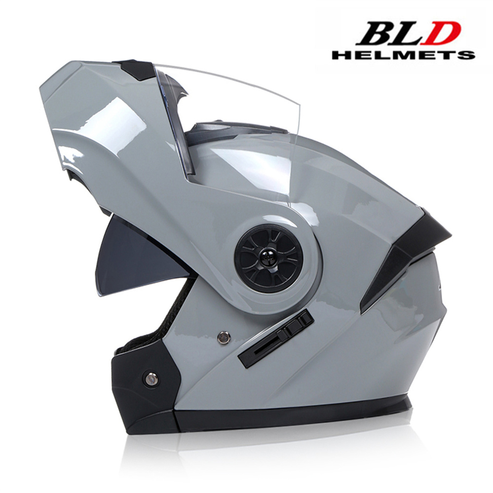 Lente dupla modular capacete d - Modular Flip Up Motorcycle Helmet Dot Approved avaliação e preço