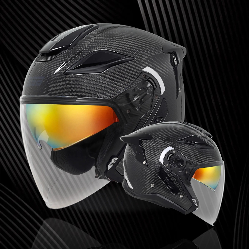 Capacete de Motocicleta GSB em - Carbon Fiber Lightweight Motorcycle Helmet avaliação e preço