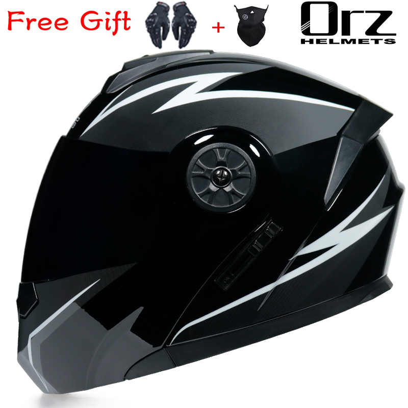 Capacete Modular Articulado OR - Dual Visor Motorcycle Racing Helmet avaliação e preço