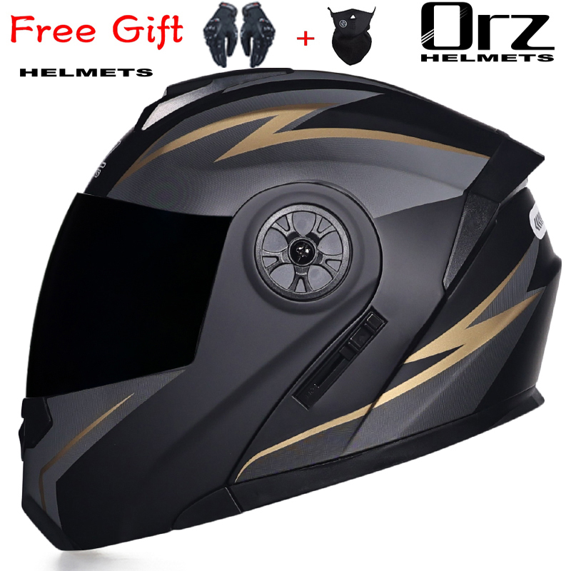 Capacete Modular Articulado OR - Dual Visor Motorcycle Racing Helmet avaliação e preço
