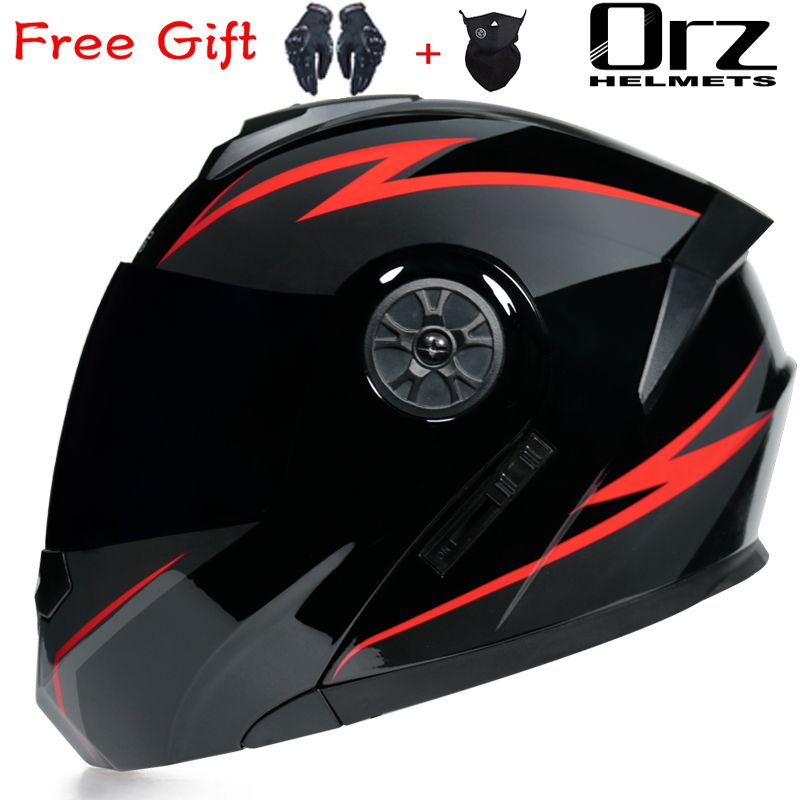 Capacete Modular Articulado OR - Dual Visor Motorcycle Racing Helmet avaliação e preço