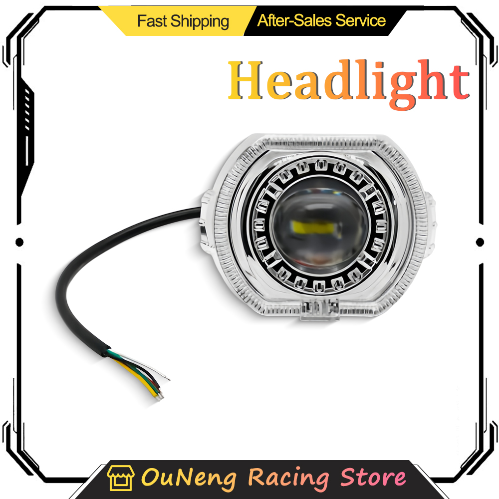Farol de LED para Moto 2.5'' c - Universal Motorcycle Led Headlight Projector avaliação e preço
