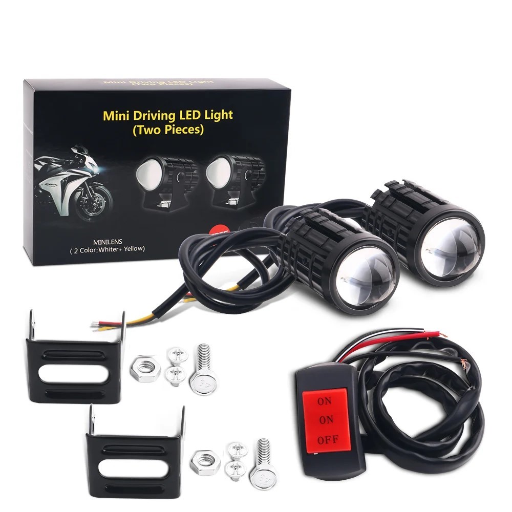 Farol LED Universal para Motoc - Universal Motorcycle Led Headlight Projector avaliação e preço