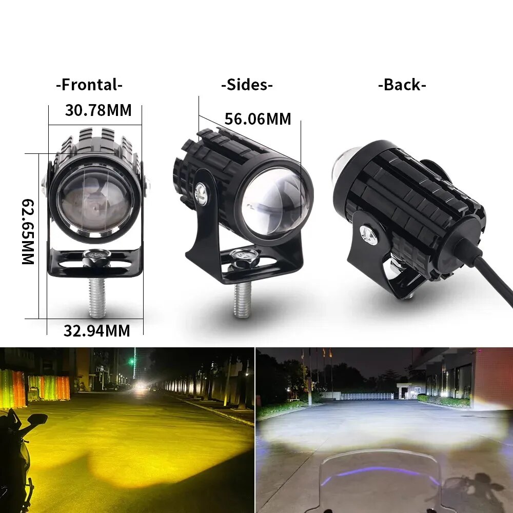 Farol LED Universal para Motoc - Universal Motorcycle Led Headlight Projector avaliação e preço