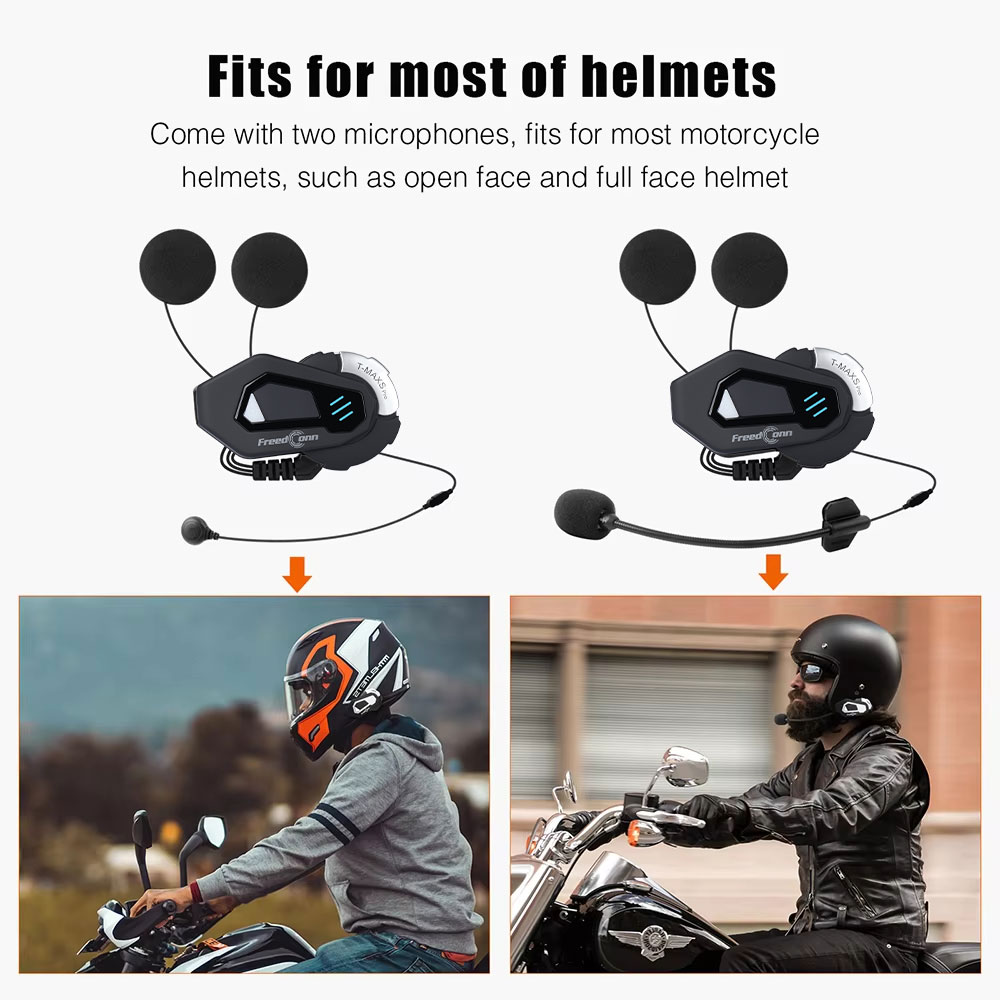 Intercomunicador Bluetooth par - Universal Motorcycle Helmet Intercom Headset avaliação e preço