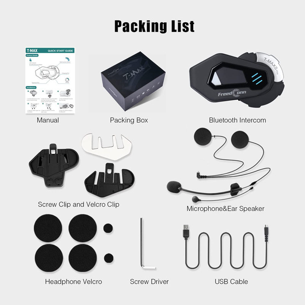 Intercomunicador Bluetooth par - Universal Motorcycle Helmet Intercom Headset avaliação e preço