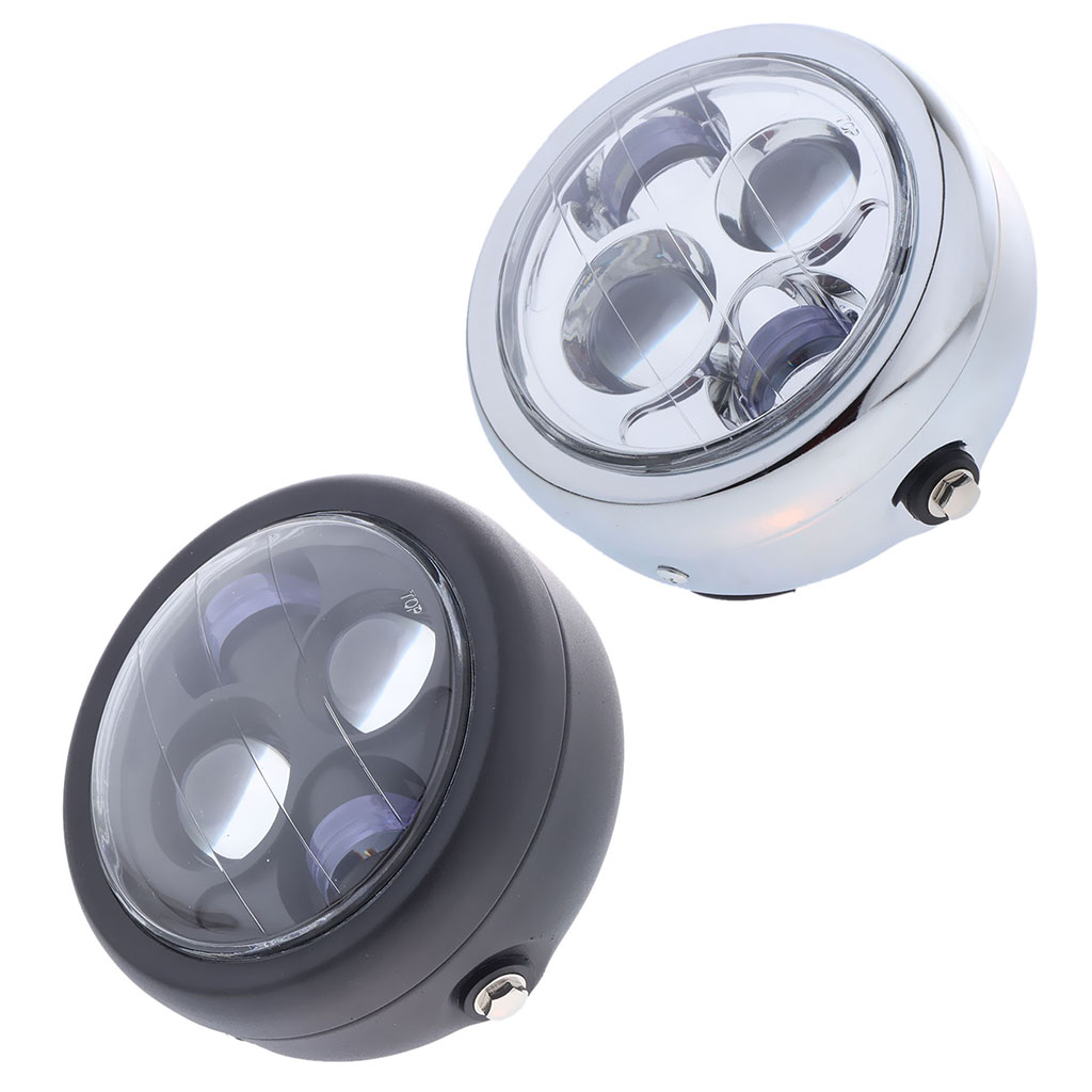 Farol Redondo Universal para M - Universal Motorcycle Led Headlight Projector avaliação e preço
