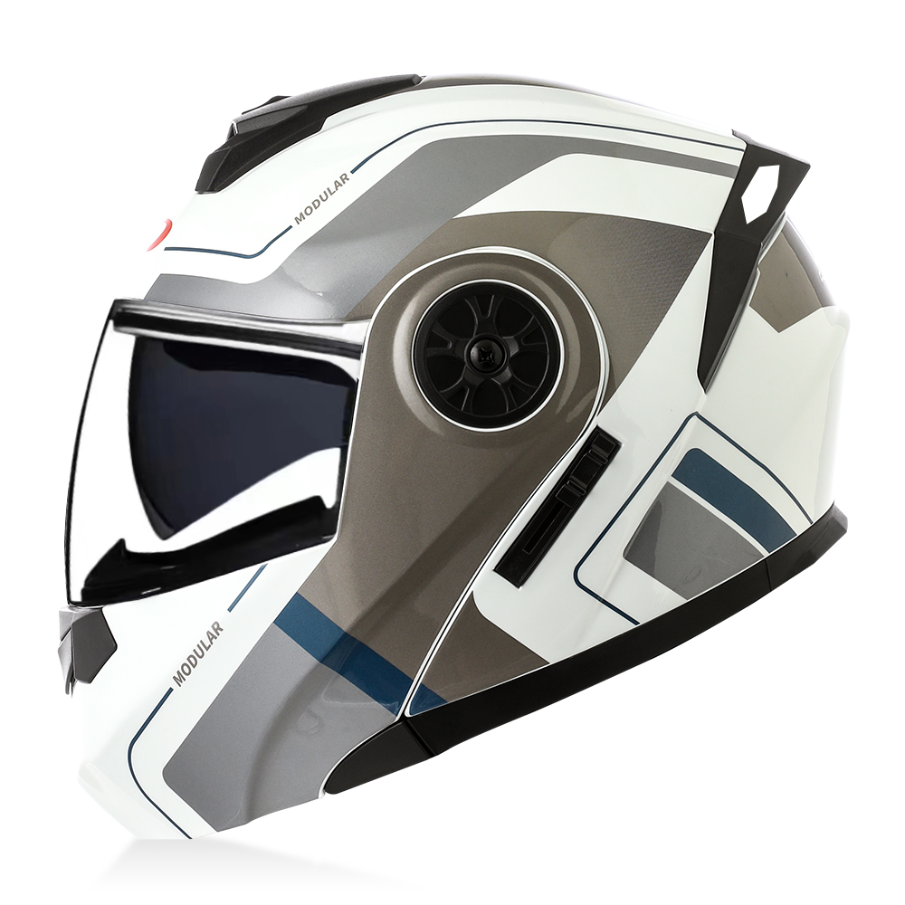 Capacete Modular de Alta Quali - Modular Flip Up Motorcycle Helmet Dot Approved avaliação e preço