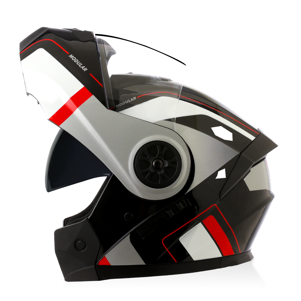 Capacete Modular de Alta Quali - Modular Flip Up Motorcycle Helmet Dot Approved avaliação e preço
