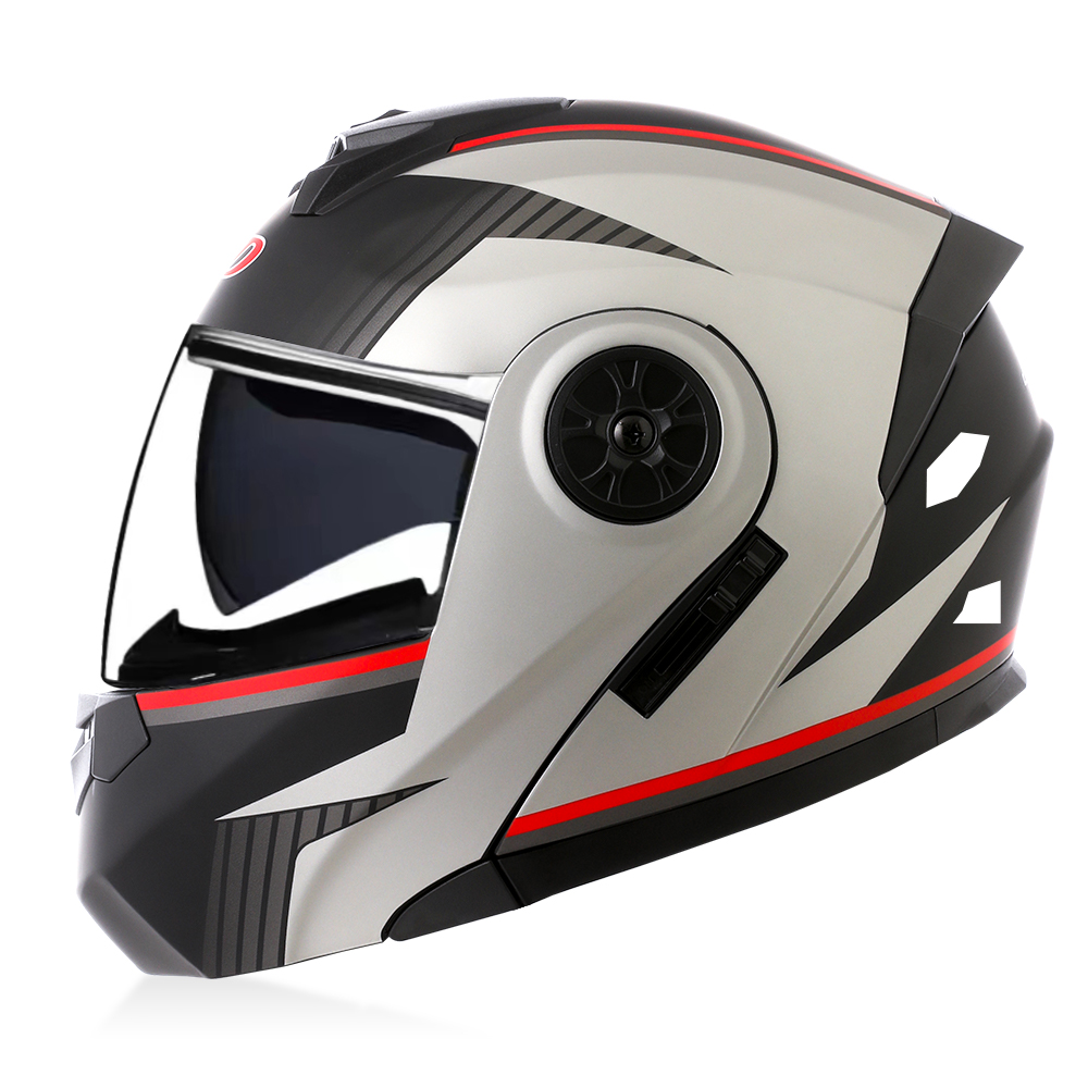 Capacete Modular de Alta Quali - Modular Flip Up Motorcycle Helmet Dot Approved avaliação e preço