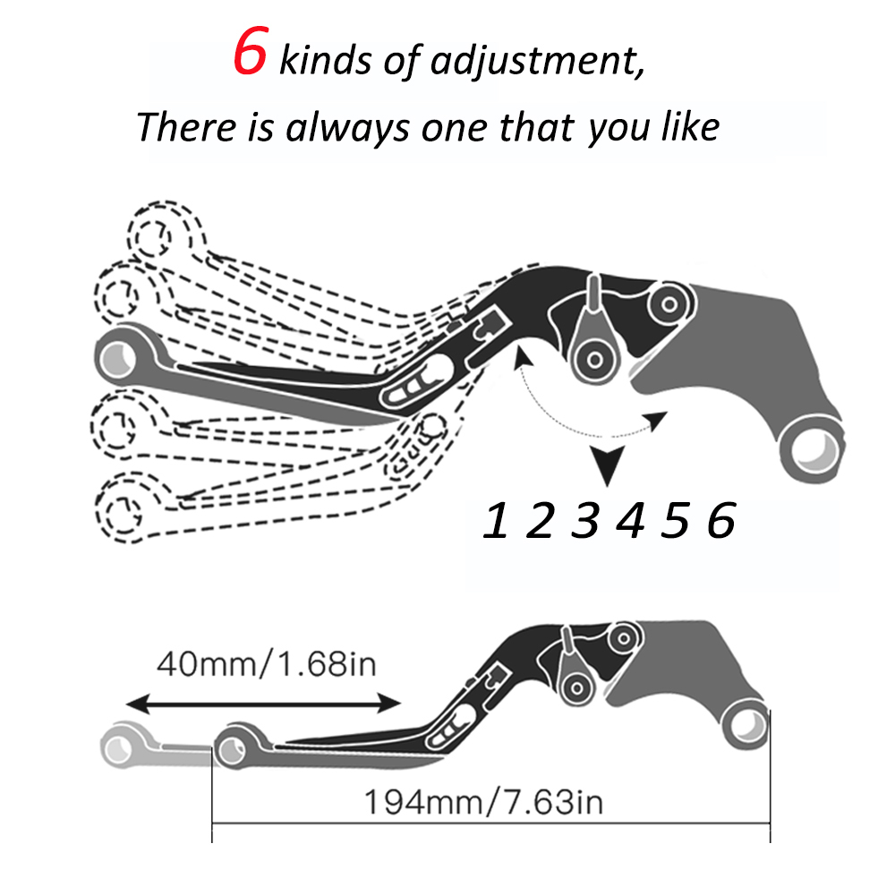 Ajustável Freio Alavancas de E - Cnc Aluminum Adjustable Brake Clutch Levers avaliação e preço
