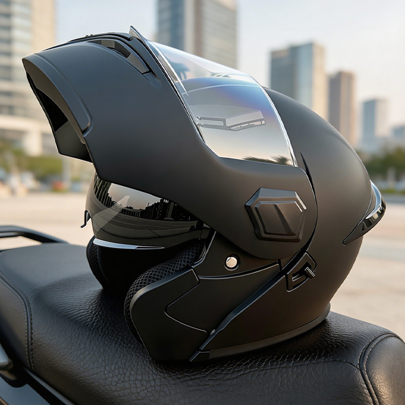 Capacete Modular Rebatível par - Modular Flip Up Motorcycle Helmet Dot Approved avaliação e preço