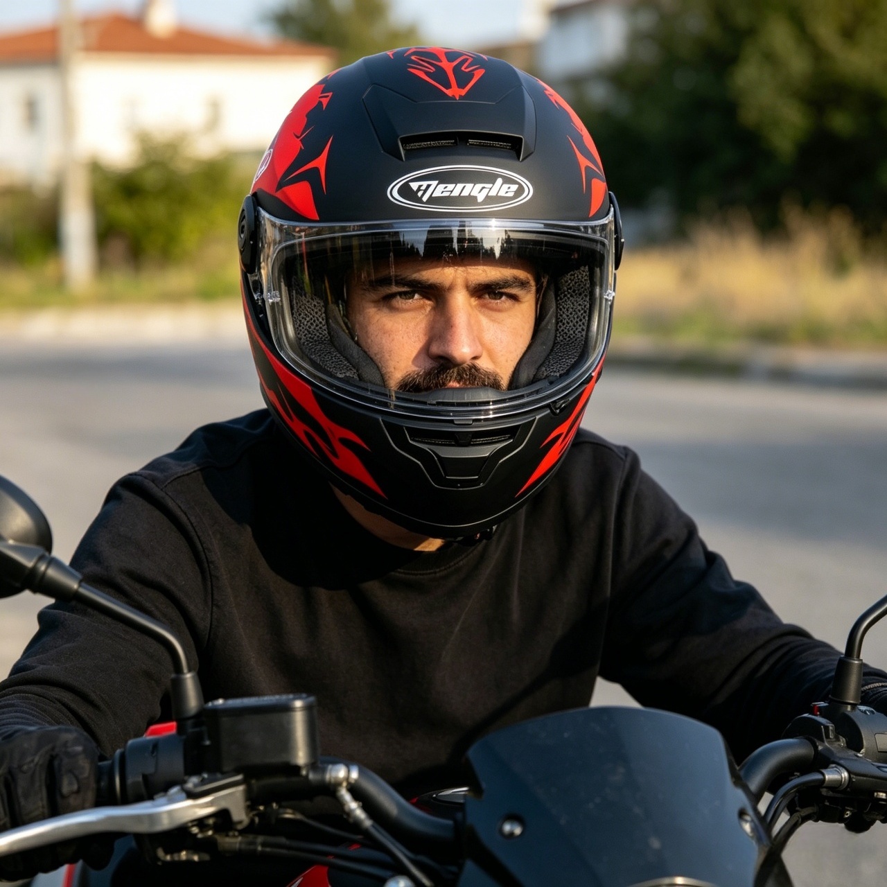 Capacete de Motocicleta Mascul - Dual Visor Motorcycle Racing Helmet avaliação e preço