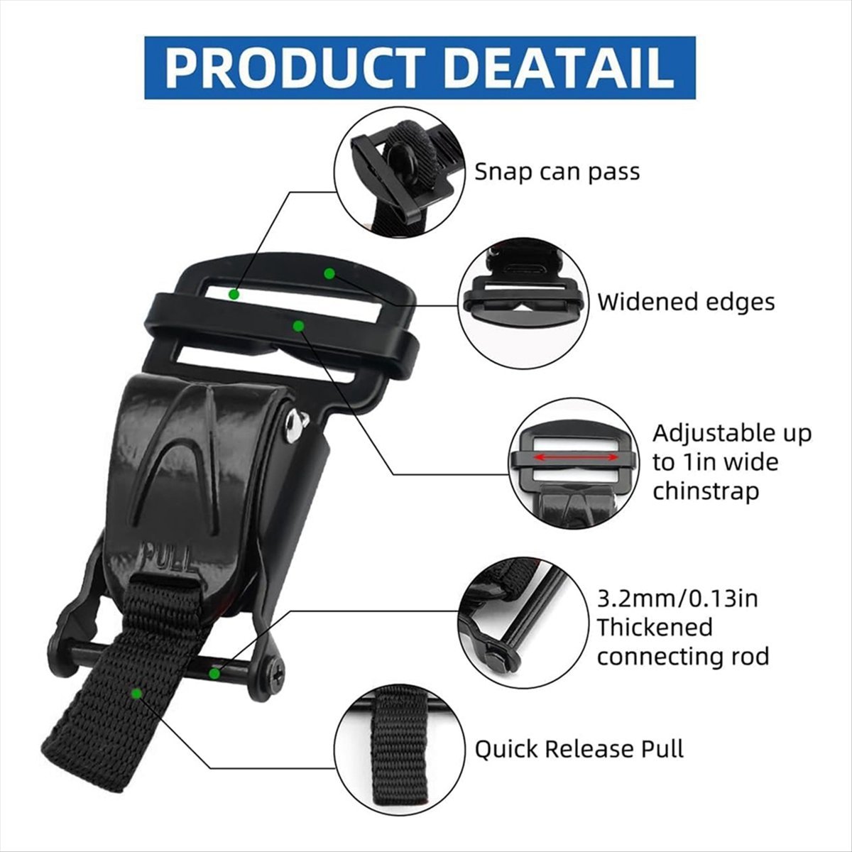 Kit de Substituição de Fivela  - Quick Release Buckle Motorcycle Helmet avaliação e preço