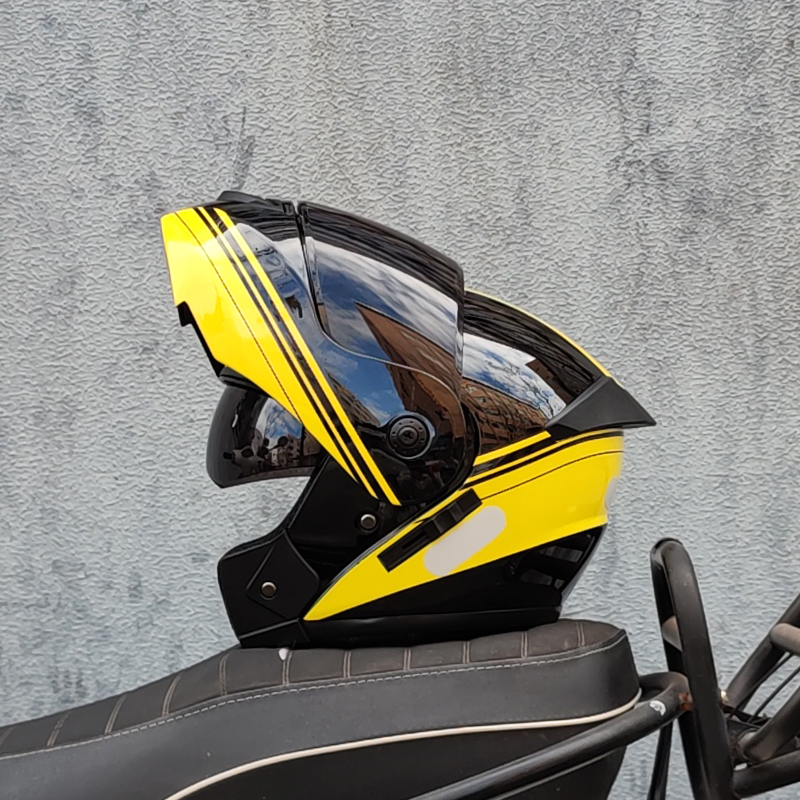 ORZ Mais recente DOT aprovado  - Dual Visor Motorcycle Racing Helmet avaliação e preço