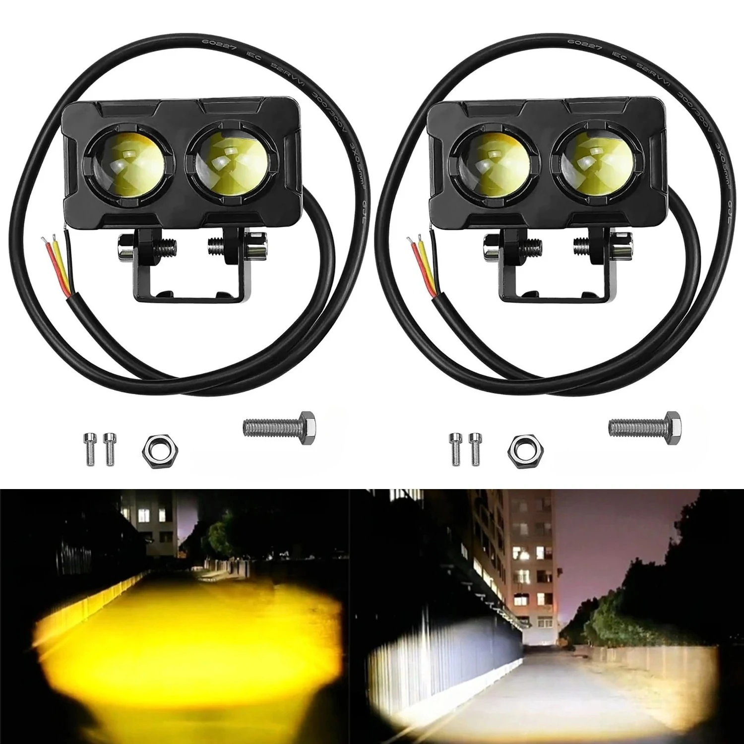 1/2 pçs motocicleta led luzes  - Atv Parts avaliação e preço